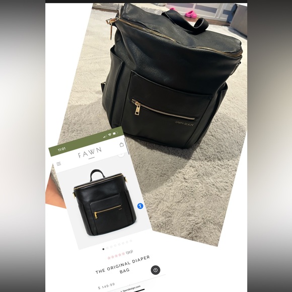 Original fawn design diaper bag